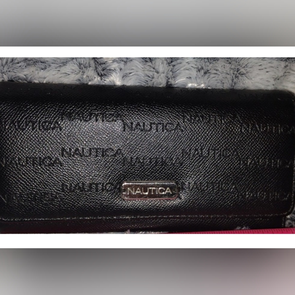 Nautica Embossed Black Wallet